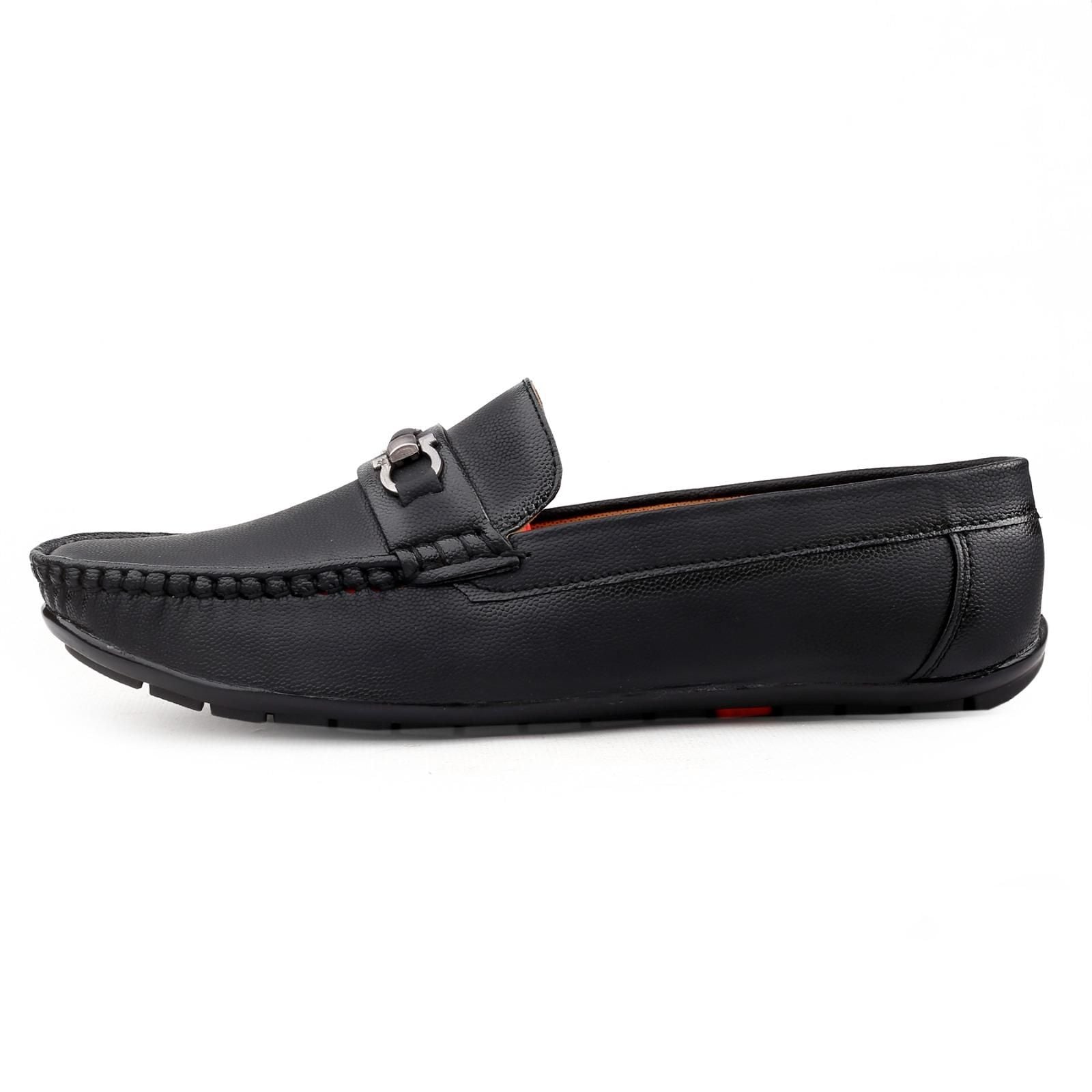 Black Vegan Leather Loafers bqu5q7-dm