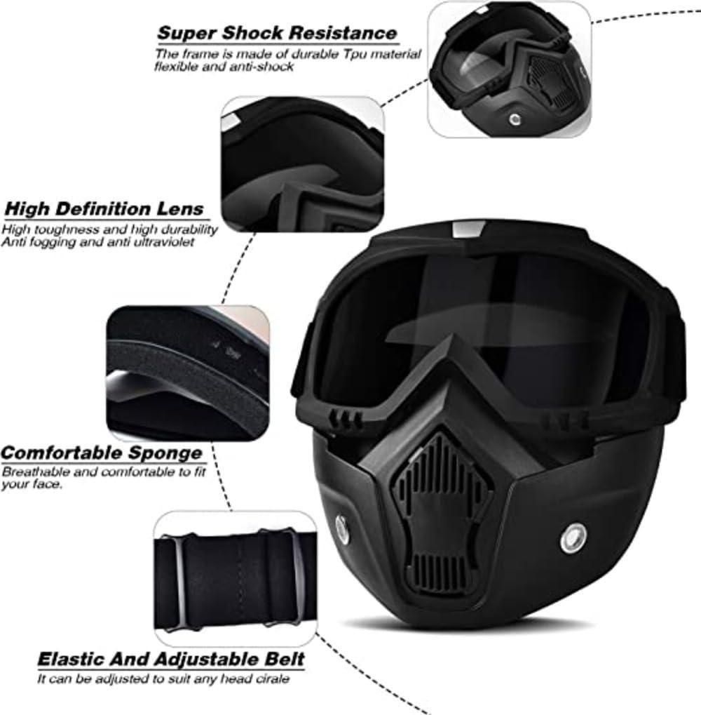 Goggle Mask Anti Scratch UV Protective bqu5q7-dm