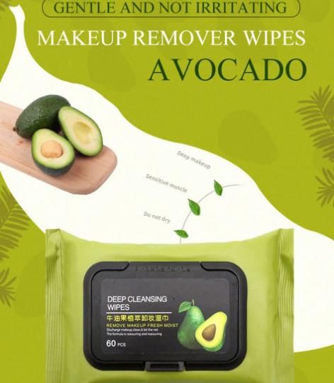 Avocado Makeup Remover Wipes (60 Pcs) bqu5q7-dm