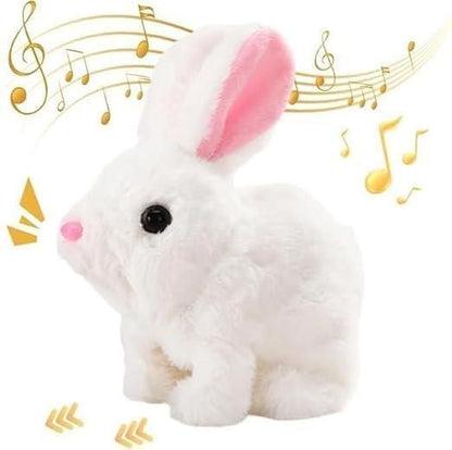 Bunny Toy, Hopping Bunny Toy Interactive Electronic Pet with Sounds and Movement bqu5q7-dm