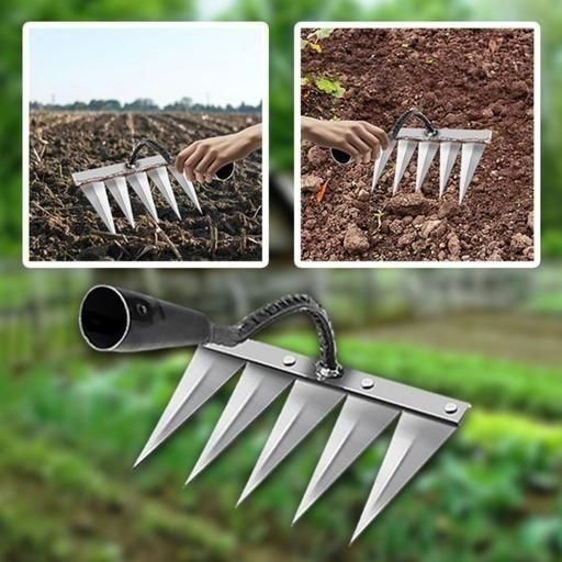 5 Teeth Carbon Steel Garden Weeding bqu5q7-dm