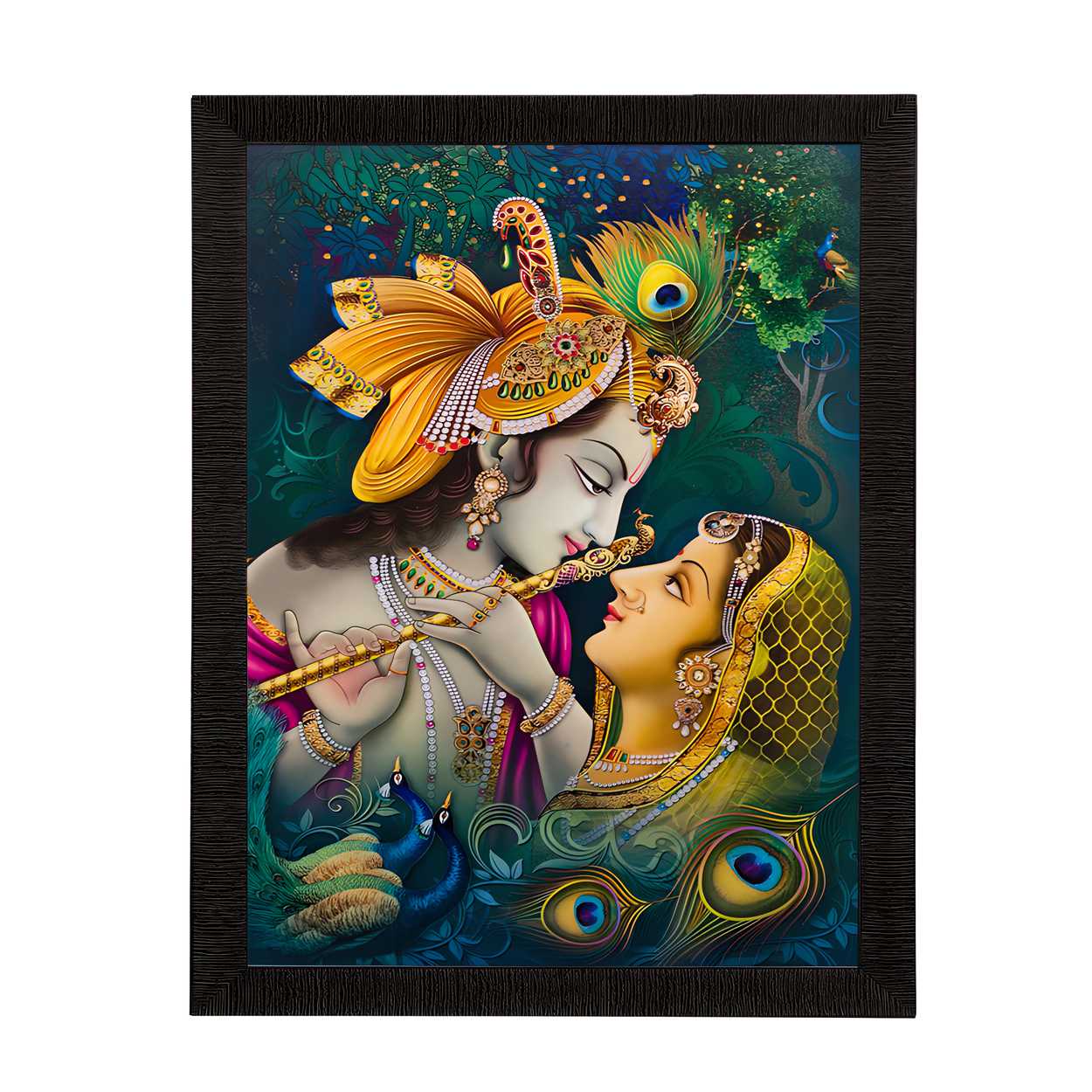 eCraftIndia Radha Krishna Matt Textured UV Art Painting bqu5q7-dm