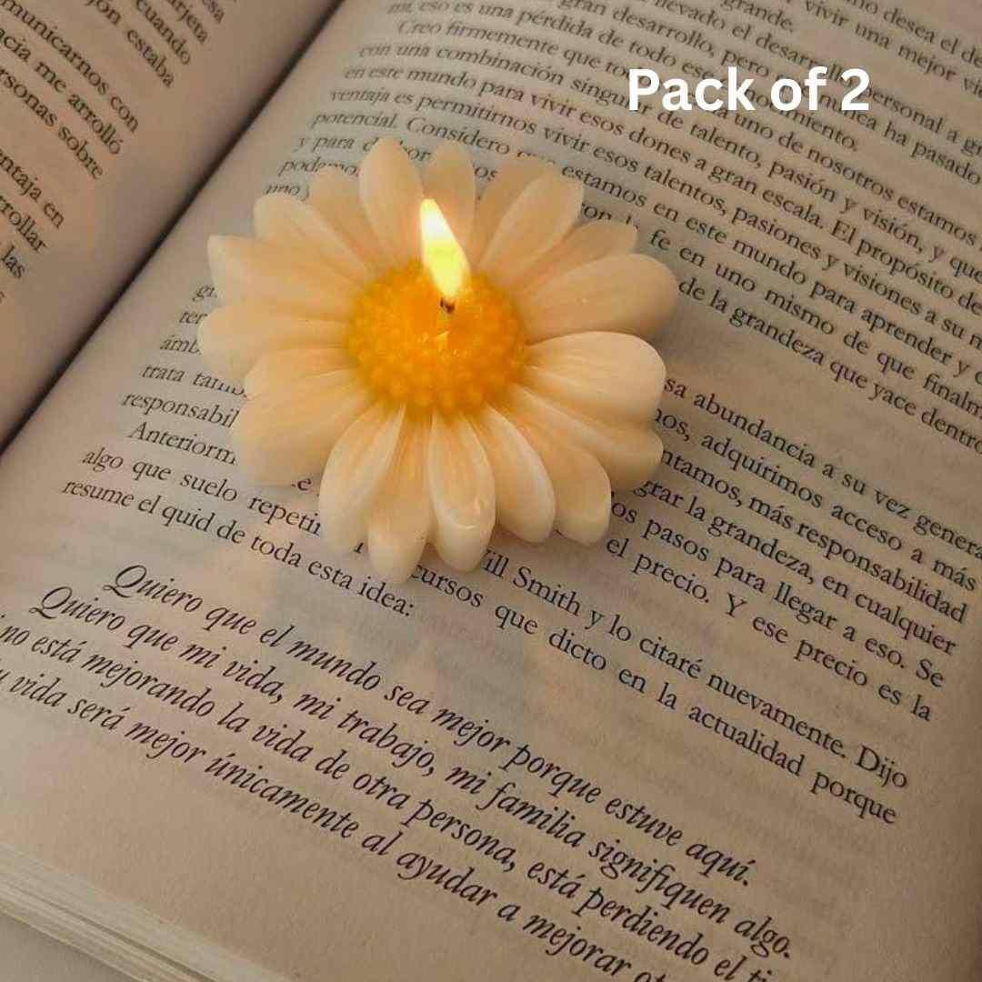 Sunflower Scented Candle (Pack of 2) bqu5q7-dm