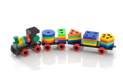 Train with Shape Sorter & Pegs - Fine Motor Skills Toys bqu5q7-dm