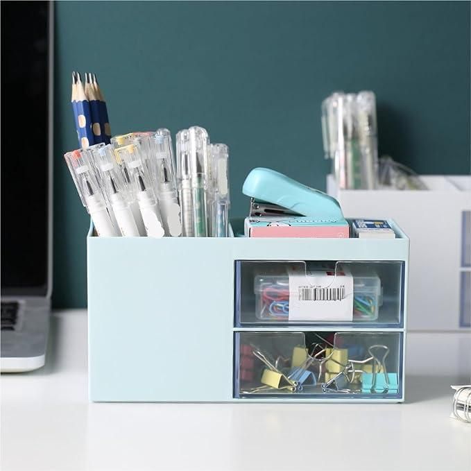 Pencil Holder Simple Multifunctional Desktop Storage Box Drawer Storage Box bqu5q7-dm