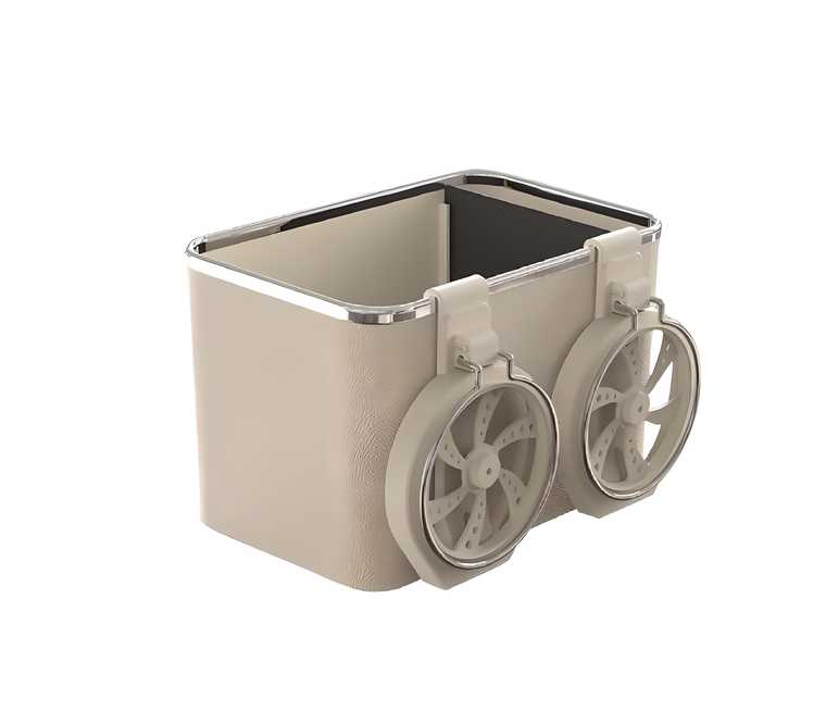 Car armrest Storage Box with 2 Foldable Cup Holder Multifunctional Universal car Console Box bqu5q7-dm