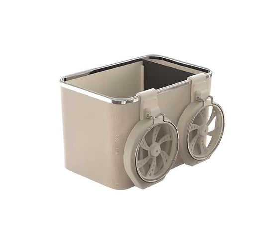 Car armrest Storage Box with 2 Foldable Cup Holder Multifunctional Universal car Console Box bqu5q7-dm