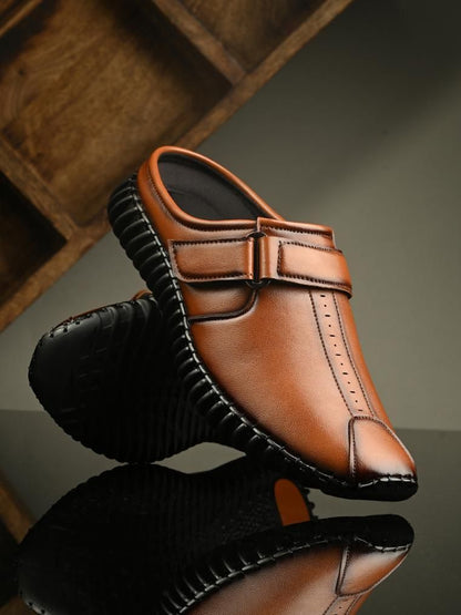 Men's Bantu Style Tan Loafer Casual Shoe bqu5q7-dm