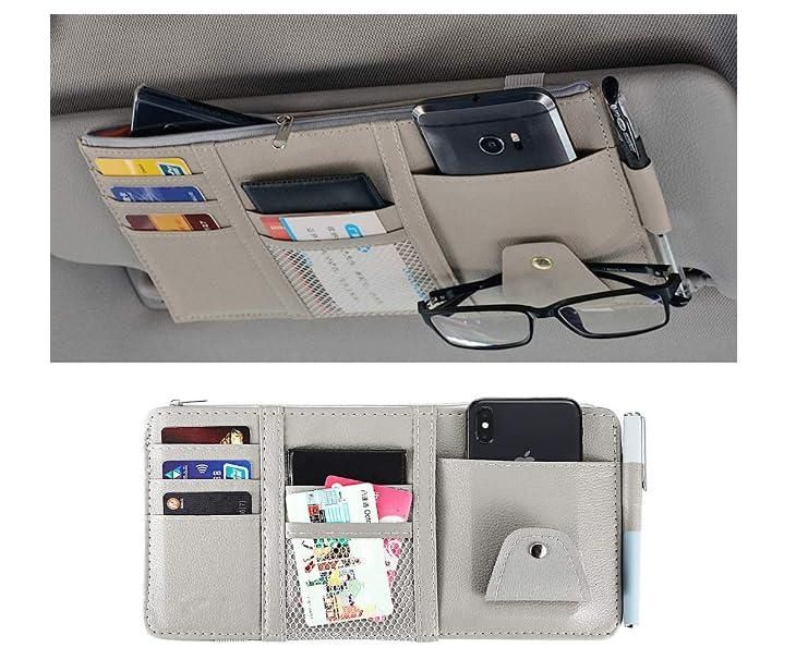 Car Styling Visor Organizer Auto Sun Visor Storage Pouch Car Organizer bqu5q7-dm