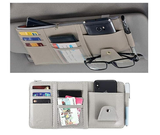 Car Styling Visor Organizer Auto Sun Visor Storage Pouch Car Organizer bqu5q7-dm