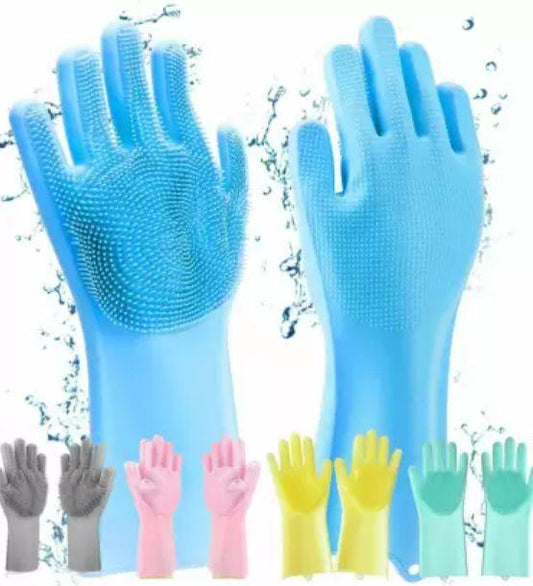 Magic Silicone Cleaning Hand Gloves for Kitchen bqu5q7-dm