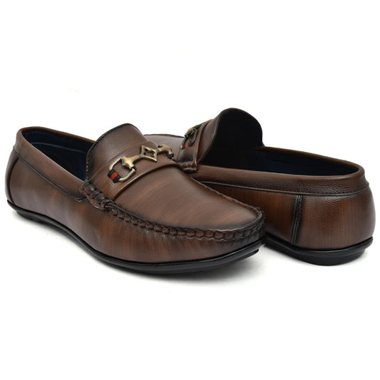 Brown Vegan Leather Loafers bqu5q7-dm