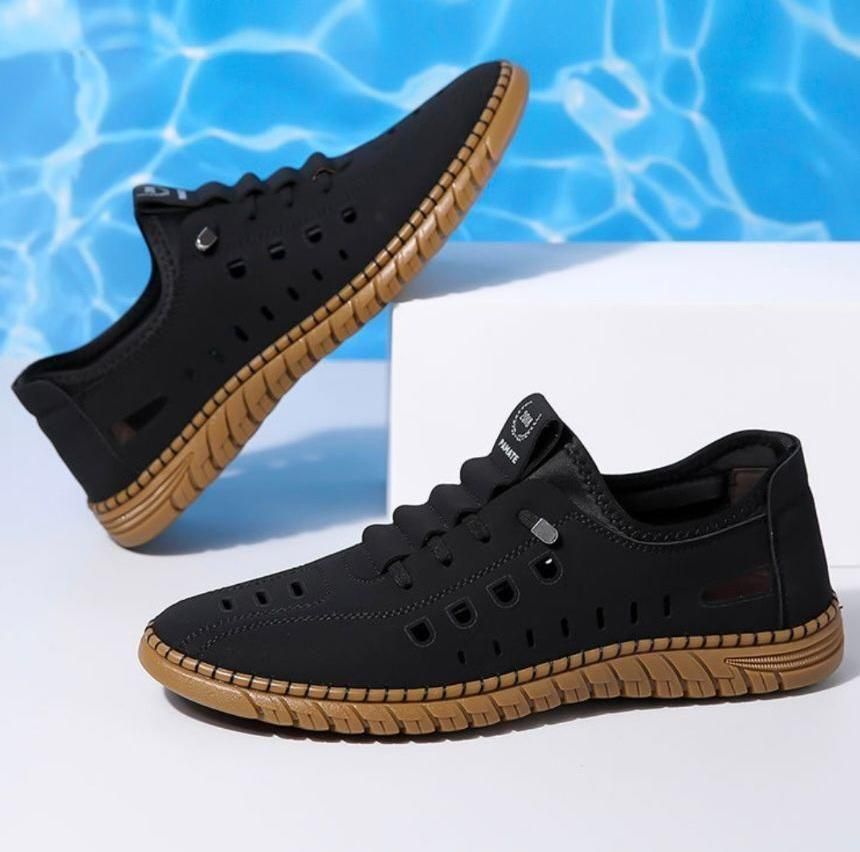 Men's Stylish Laser Cut Casual Shoes bqu5q7-dm