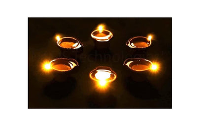 LED Light Water Sensor Diyas Plastic with, Ambient Lights, (Pack of 6/12/18/24) by Soppykart