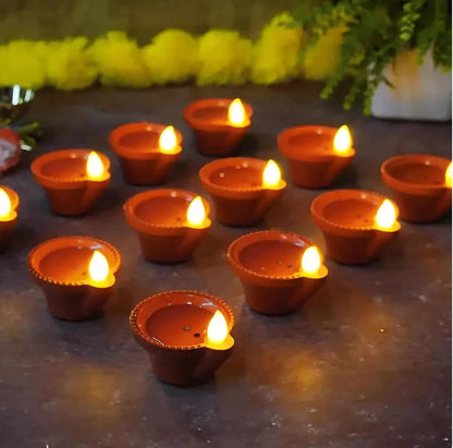 LED Light Water Sensor Diyas Plastic with, Ambient Lights, (Pack of 6/12/18/24) Soppykart